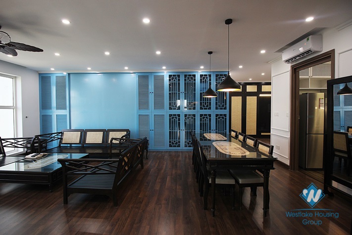 A beautiful and new 3 bedroom apartment for rent in Ciputra, Tay ho